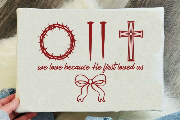 Christian Valentine He First Love Us PNG