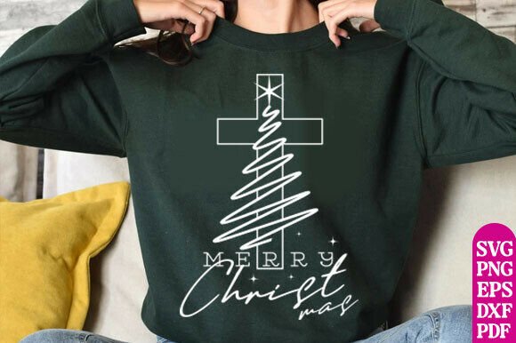 Christmas Tree SVG: Christian Graphics for T-Shirt Designs