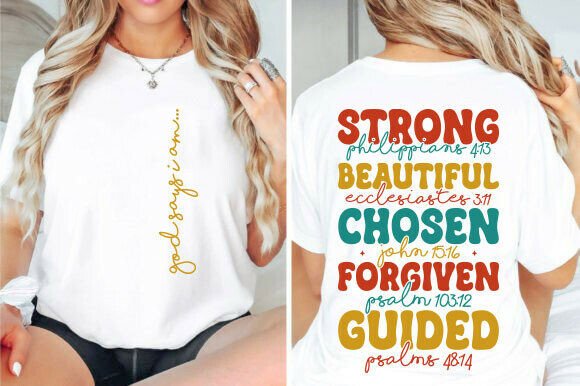 God Says I Am SVG Graphics for T-Shirt Designs