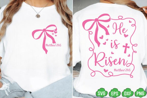 He is Risen SVG PNG: Easter Graphics for T-Shirt Designs