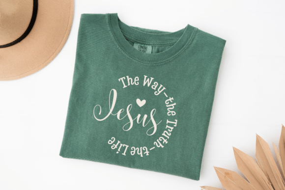 Jesus SVG: The Way the Truth the Life — Graphics & T-Shirt Designs