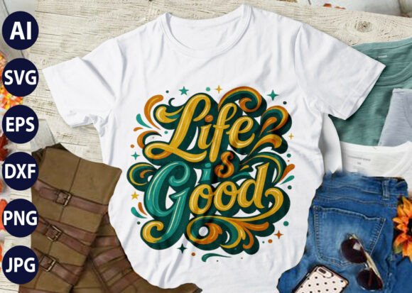 Life is Good Christian Sport Tee Design Graphics