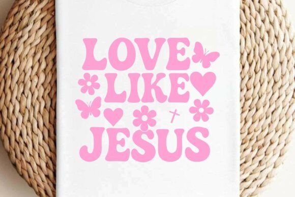 Love Like Jesus Retro SVG: Graphics & T-Shirt Designs