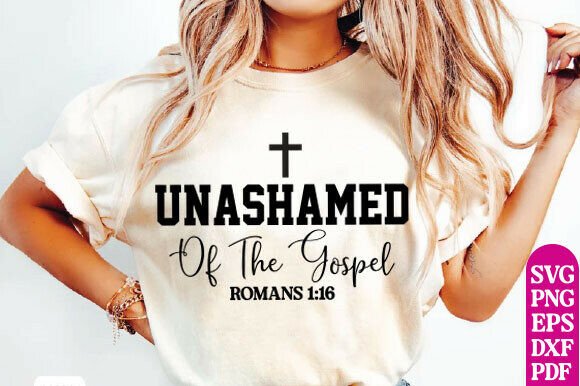 Unashamed PNG: Christian Shirt Graphics & T-Shirt Designs
